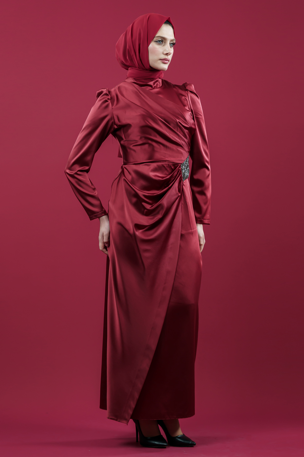 Red Color Evening Dress