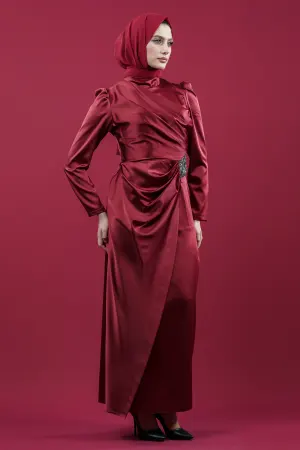 Red Color Evening Dress