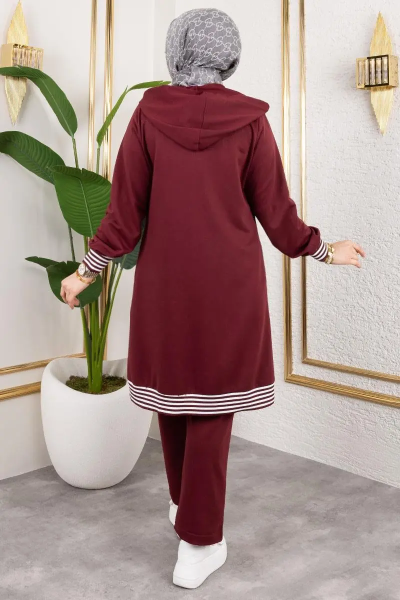 Ribbed Detailed Sports Suit-detail