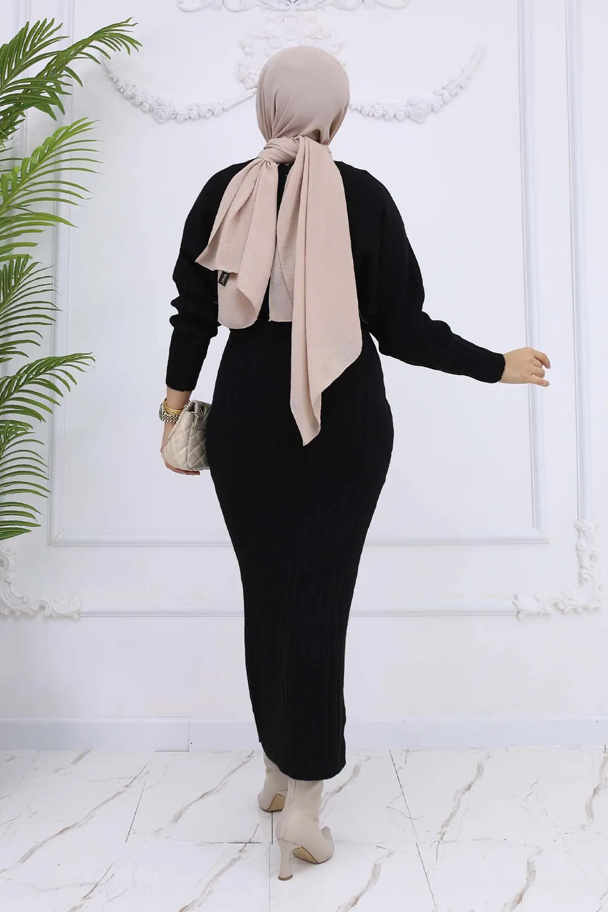 Ribbed Gilet Knitwear Set-detail