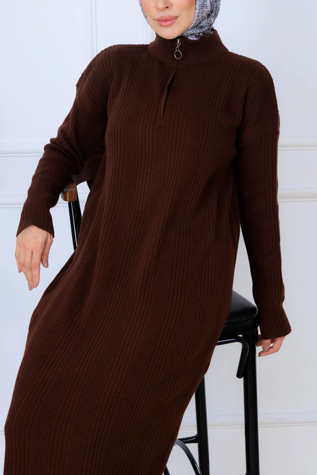 Ribbed Knit Dress-detail