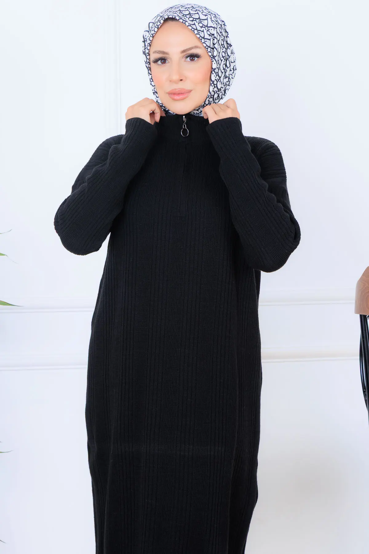 Ribbed Knit Dress-detail