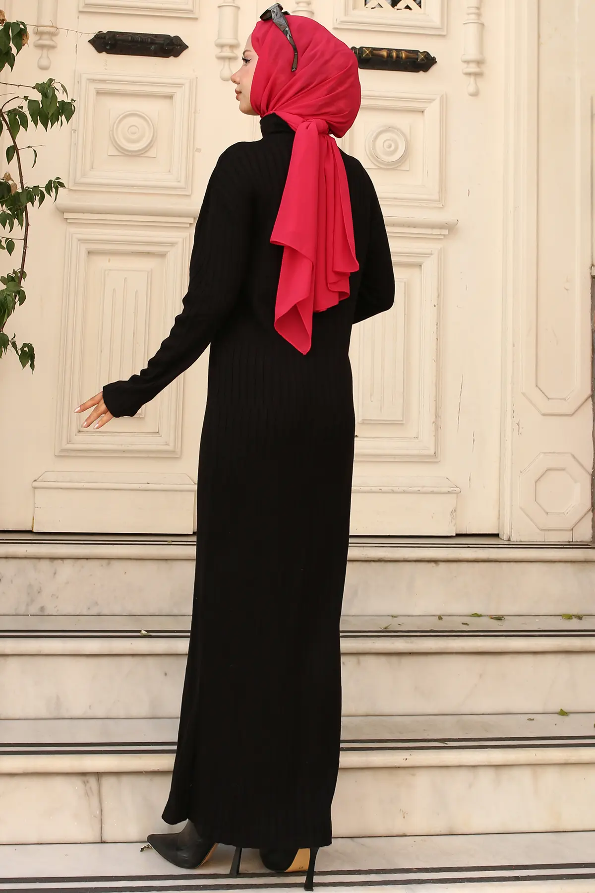 Ribbed Knit Dress-detail