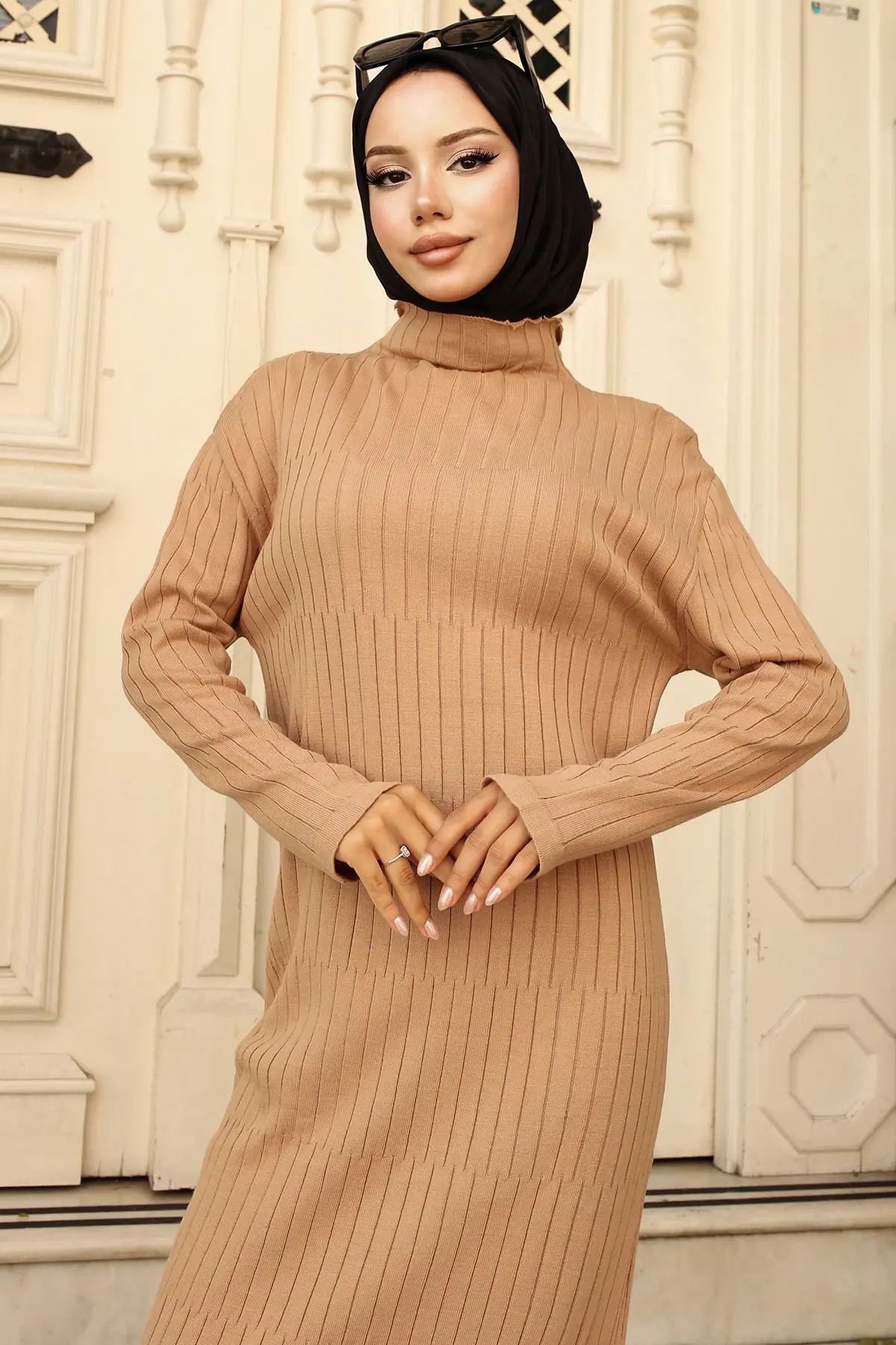 Ribbed Knit Dress-detail