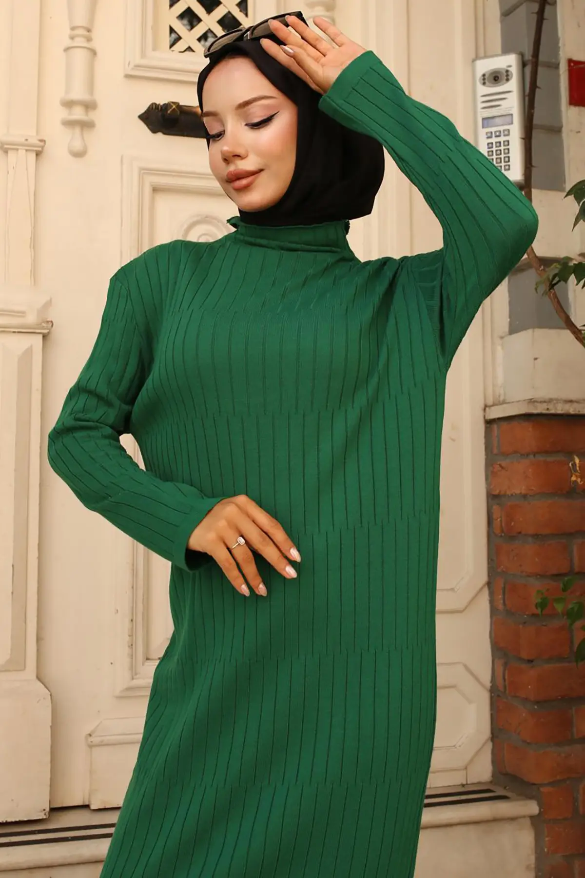 Ribbed Knit Dress-detail