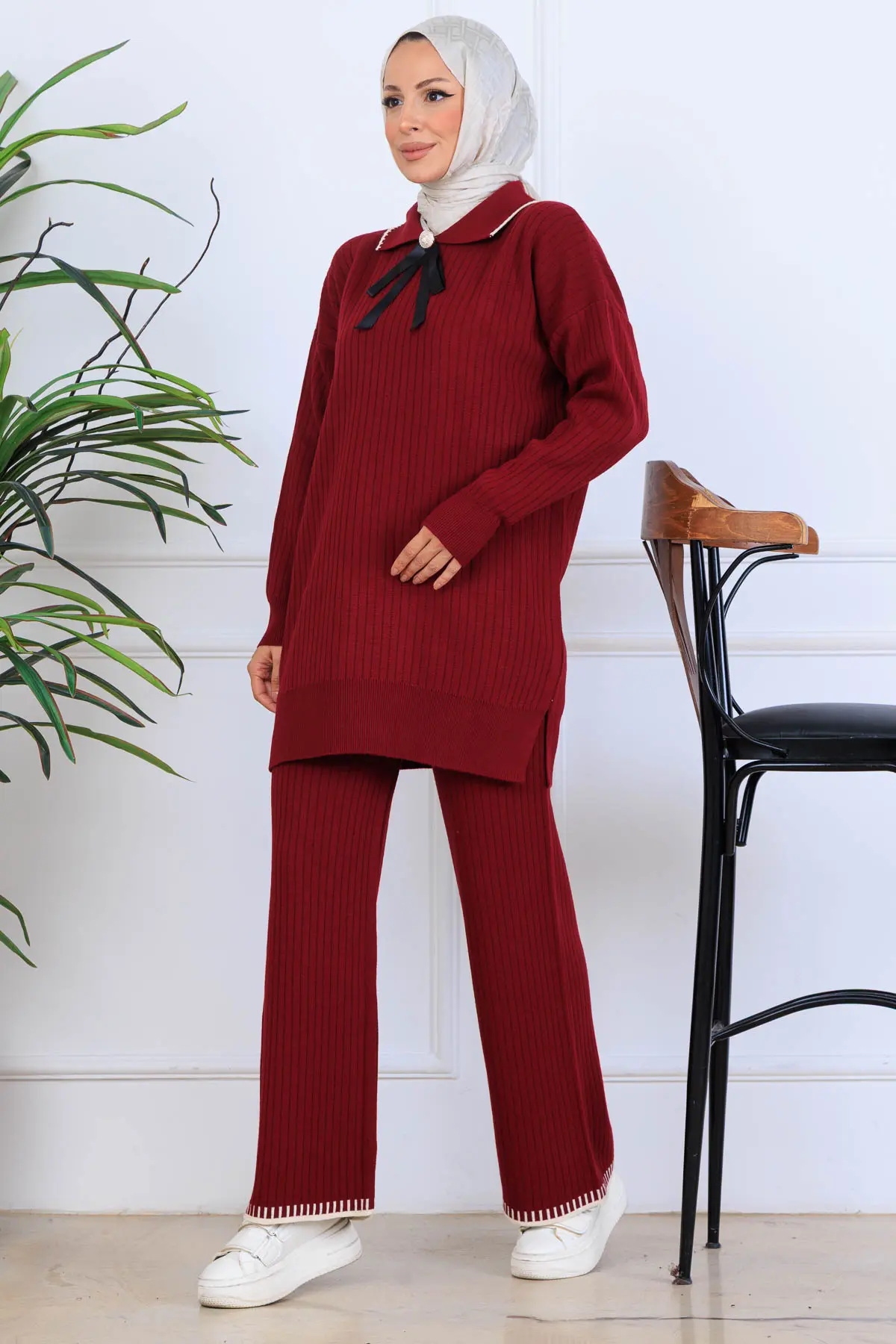 Ribbon Detail Knitwear Set