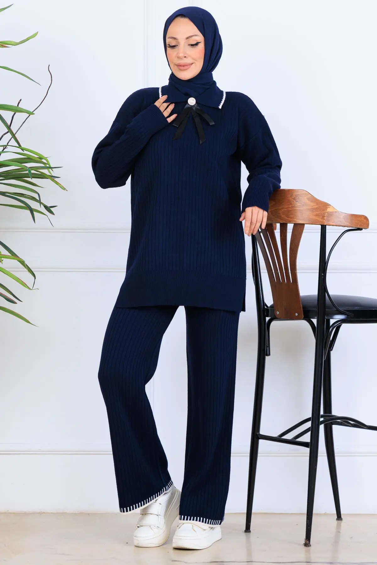 Ribbon Detail Knitwear Set