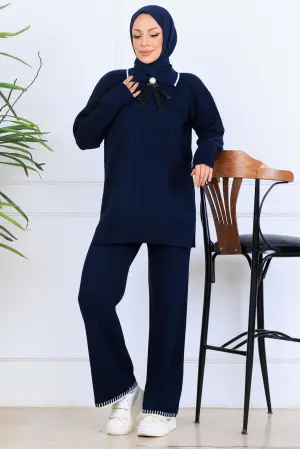 Ribbon Detail Knitwear Set