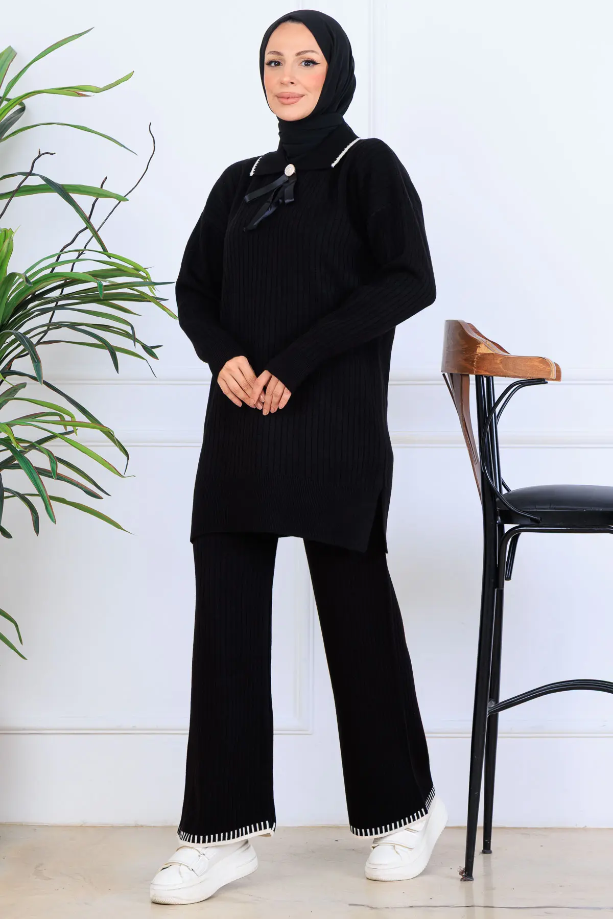 Ribbon Detail Knitwear Set