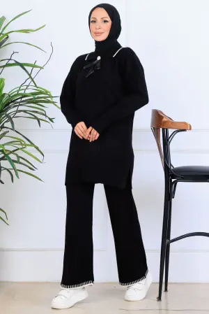 Ribbon Detail Knitwear Set