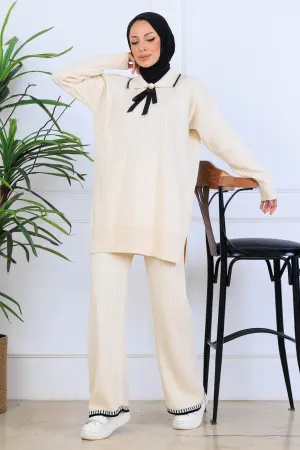 Ribbon Detail Knitwear Set