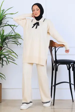 Ribbon Detail Knitwear Set