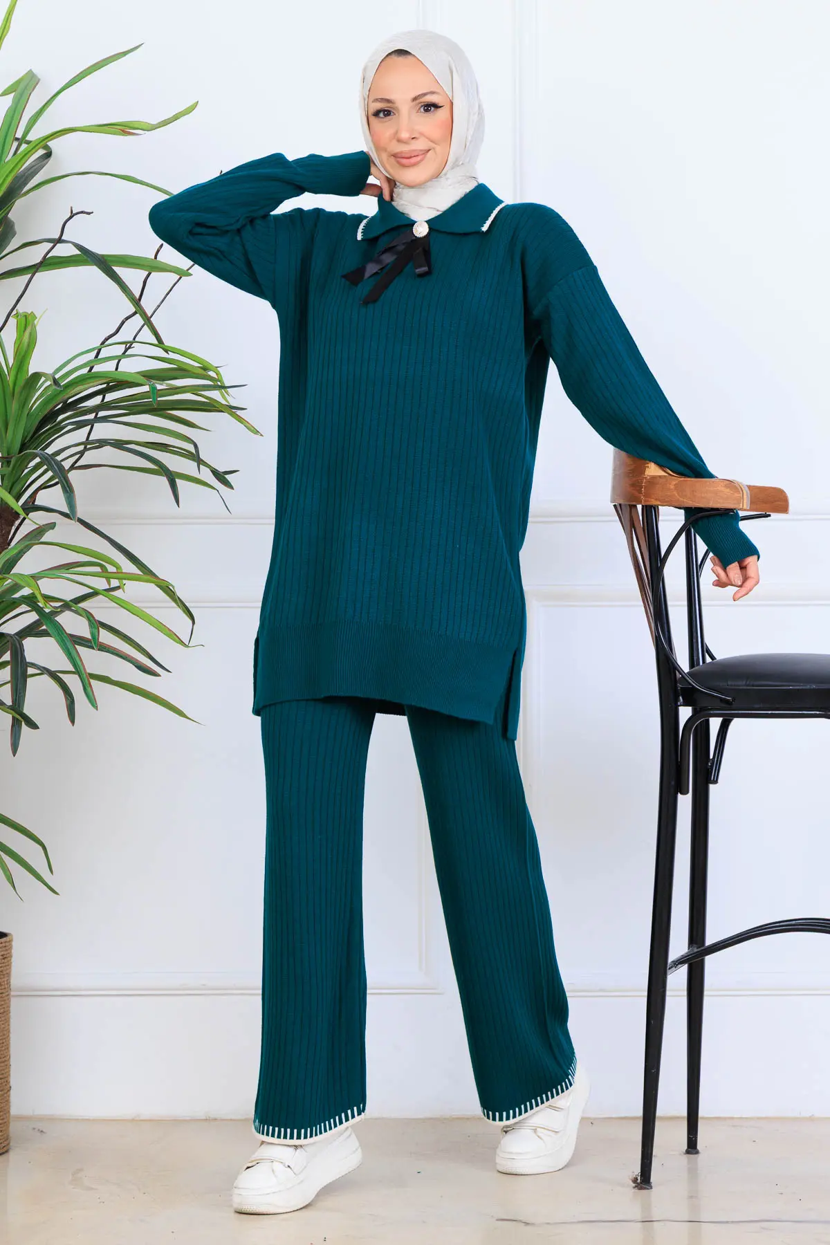 Ribbon Detail Knitwear Set