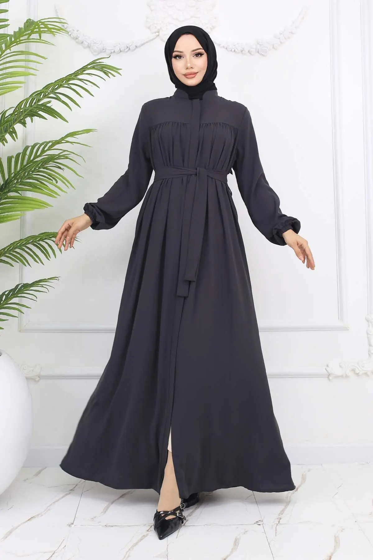 Robe Belted Abaya-detail