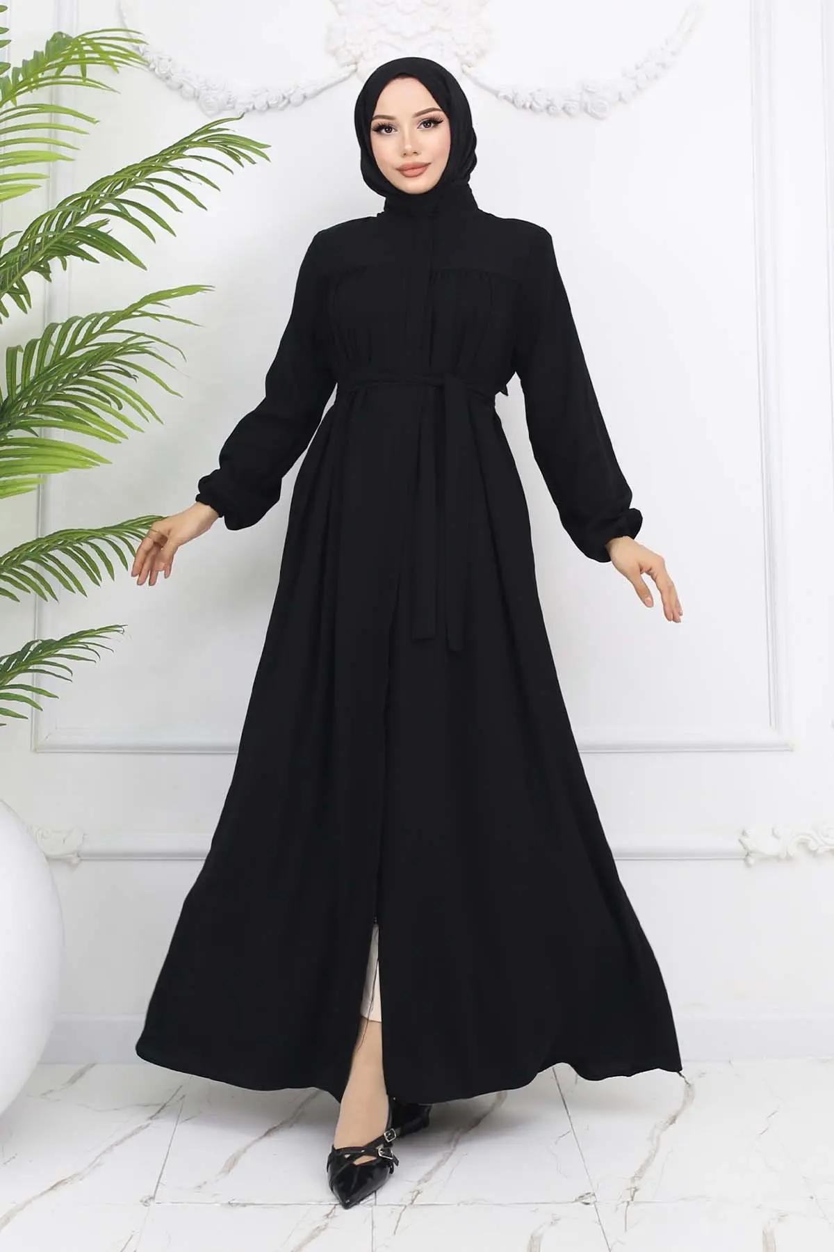 Robe Belted Abaya-detail