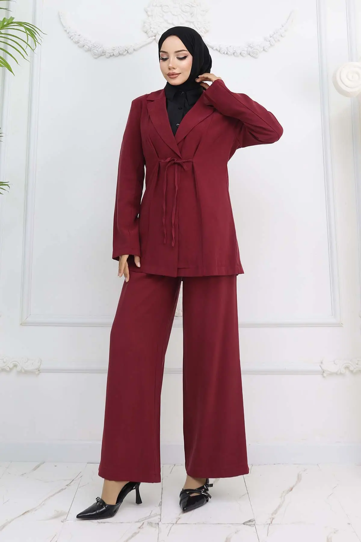 Rope Tied Jacket Suit-detail