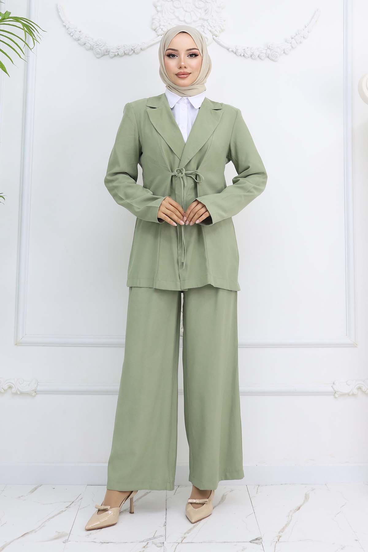 Rope Tied Jacket Suit