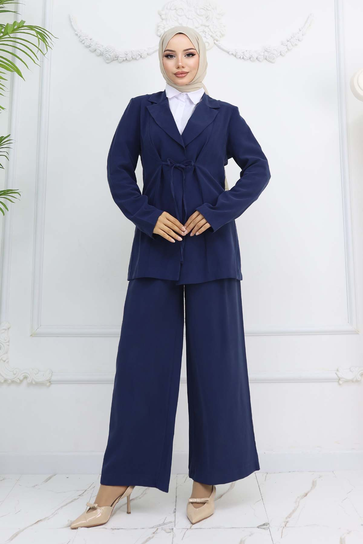 Rope Tied Jacket Suit