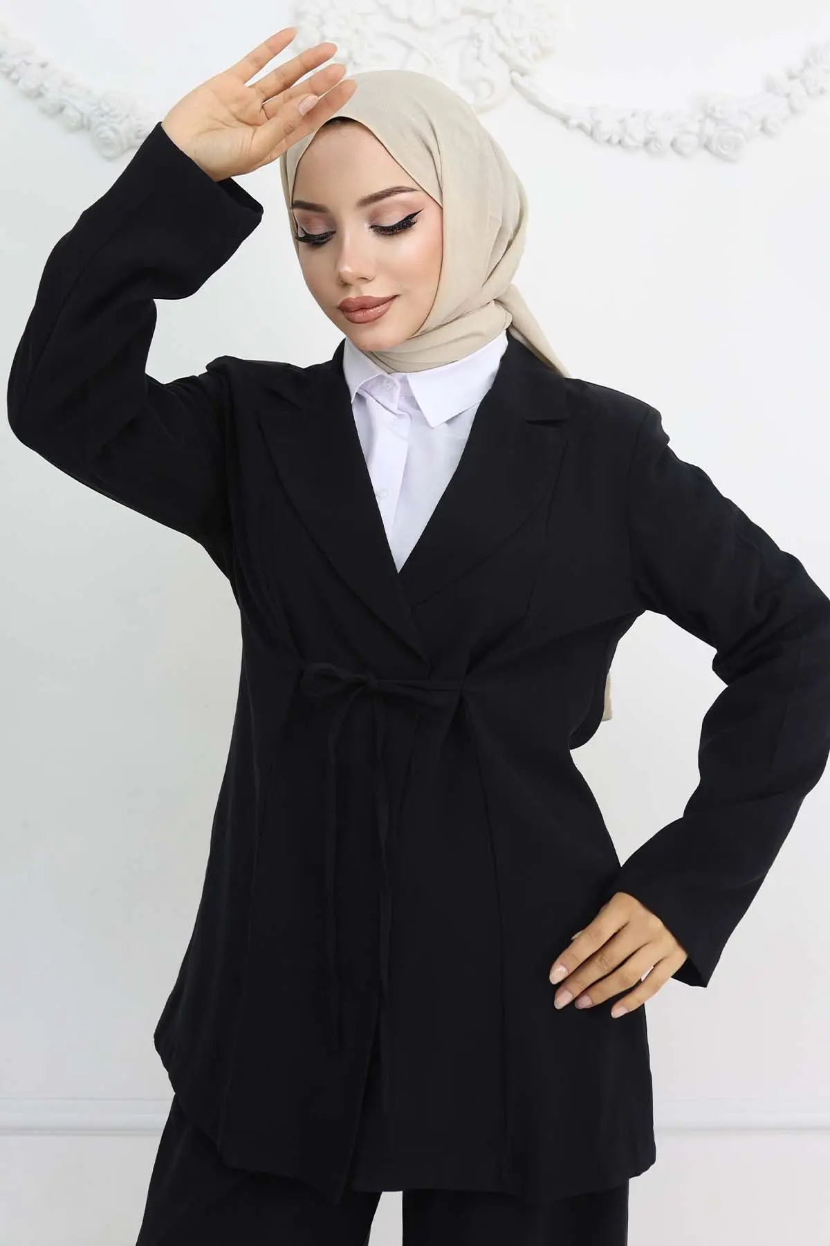 Rope Tied Jacket Suit-detail