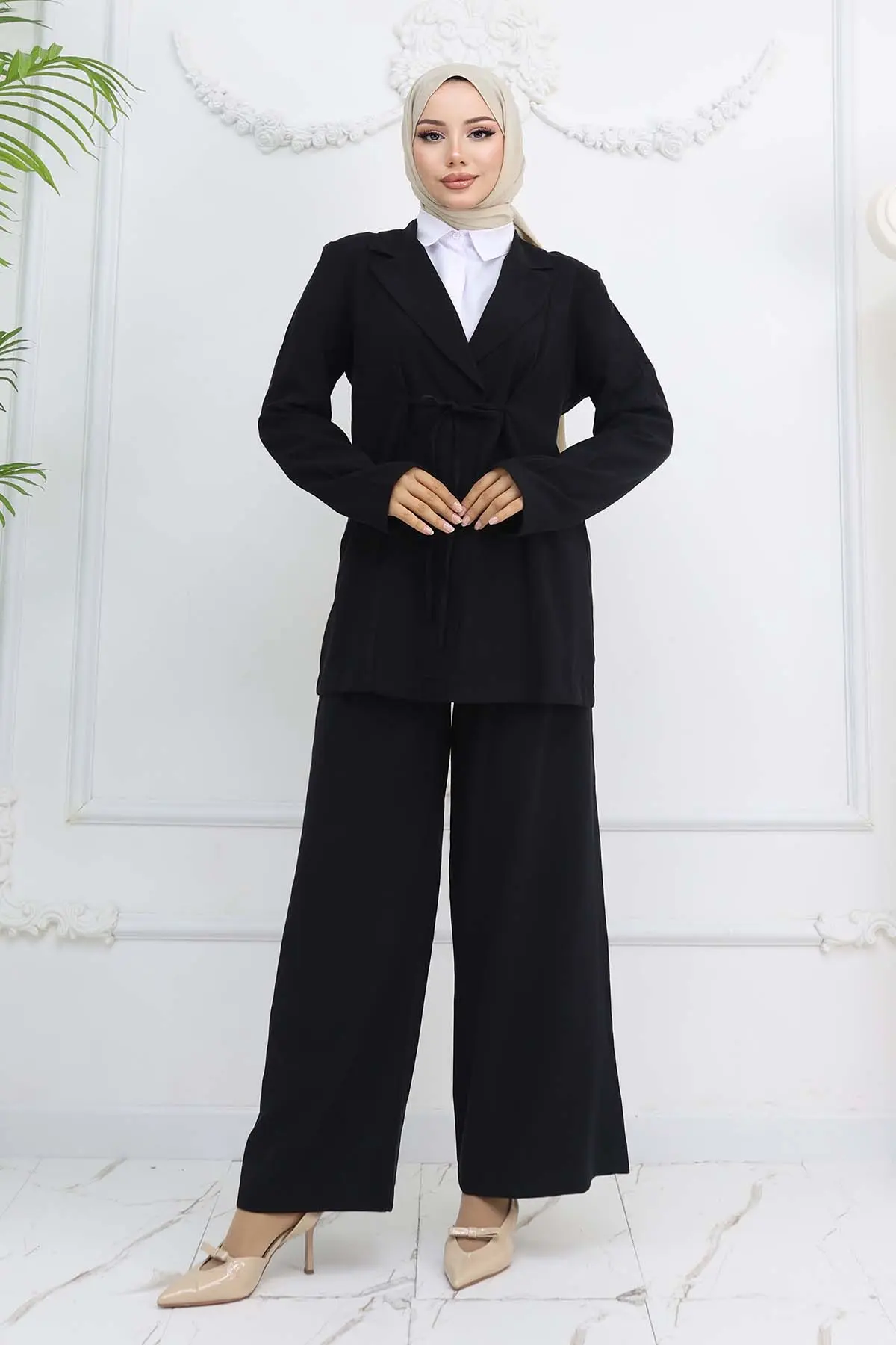 Rope Tied Jacket Suit-detail