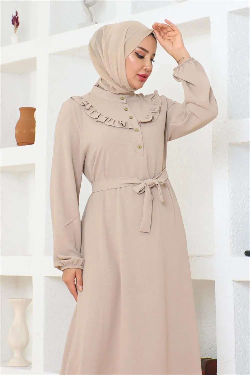 Rose Ruffle Aerobin Dress-detail