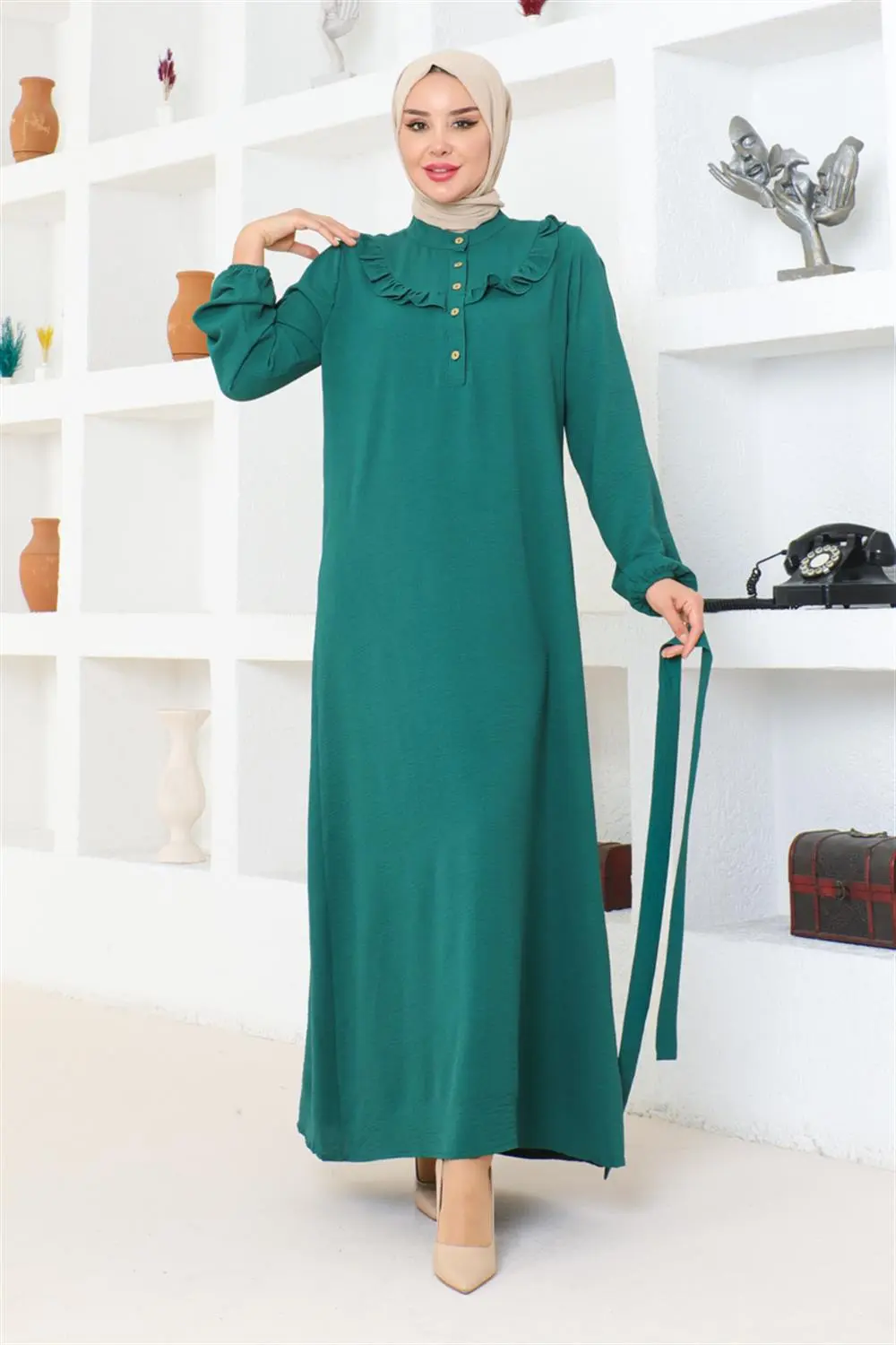 Rose Ruffle Aerobin Dress-detail