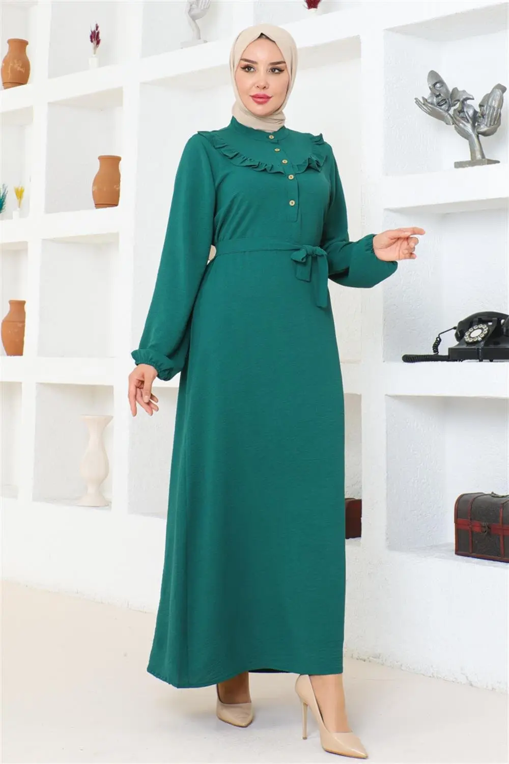 Rose Ruffle Aerobin Dress-detail