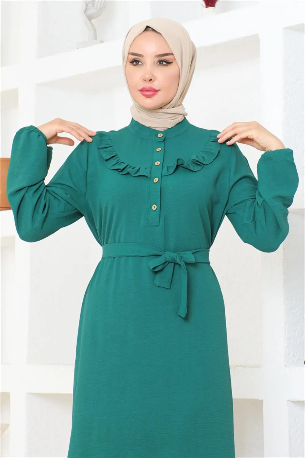 Rose Ruffle Aerobin Dress-detail