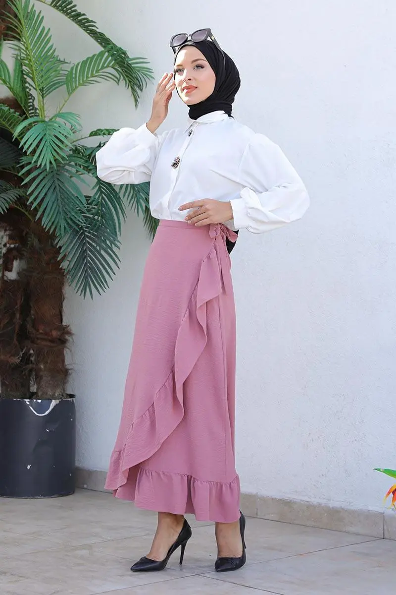 Ruffle Design Skirt-detail