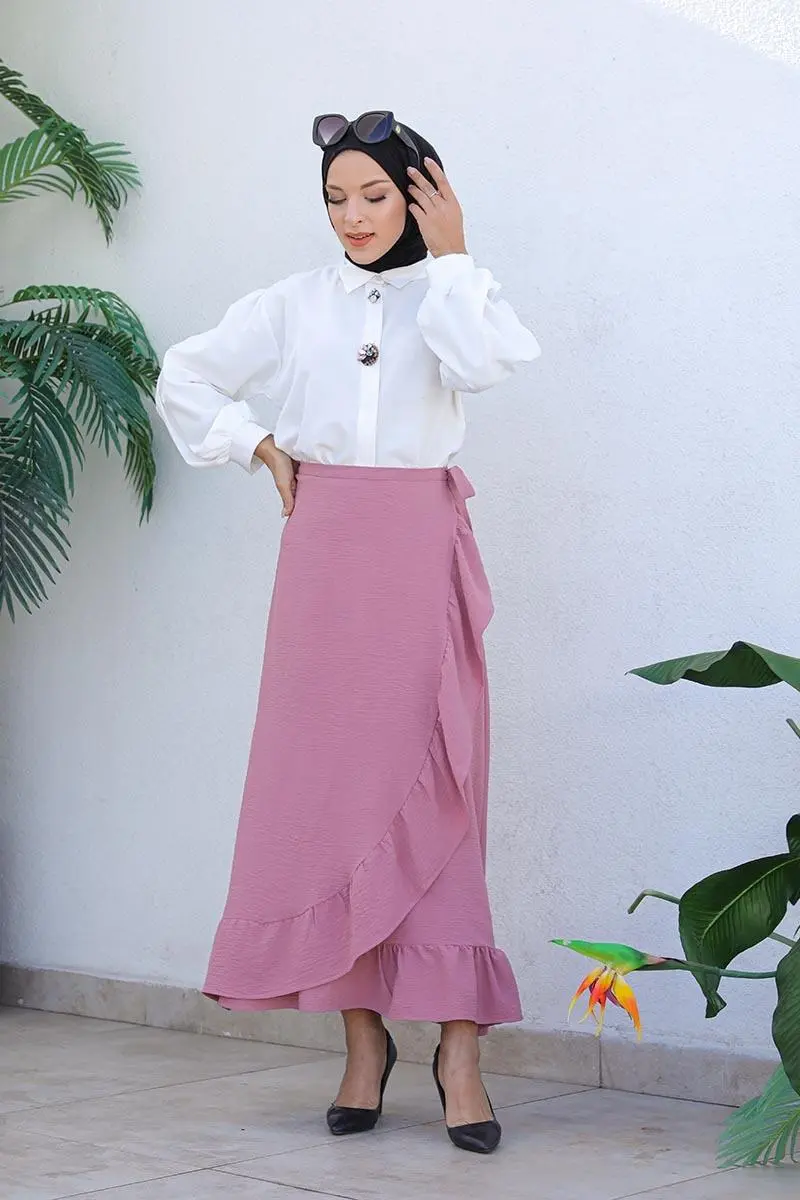 Ruffle Design Skirt-detail