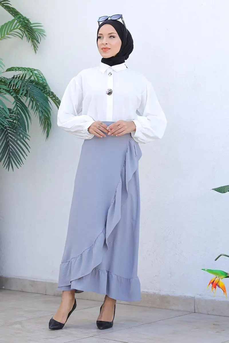 Ruffle Design Skirt-detail