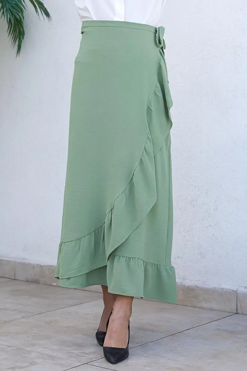 Ruffle Design Skirt-detail