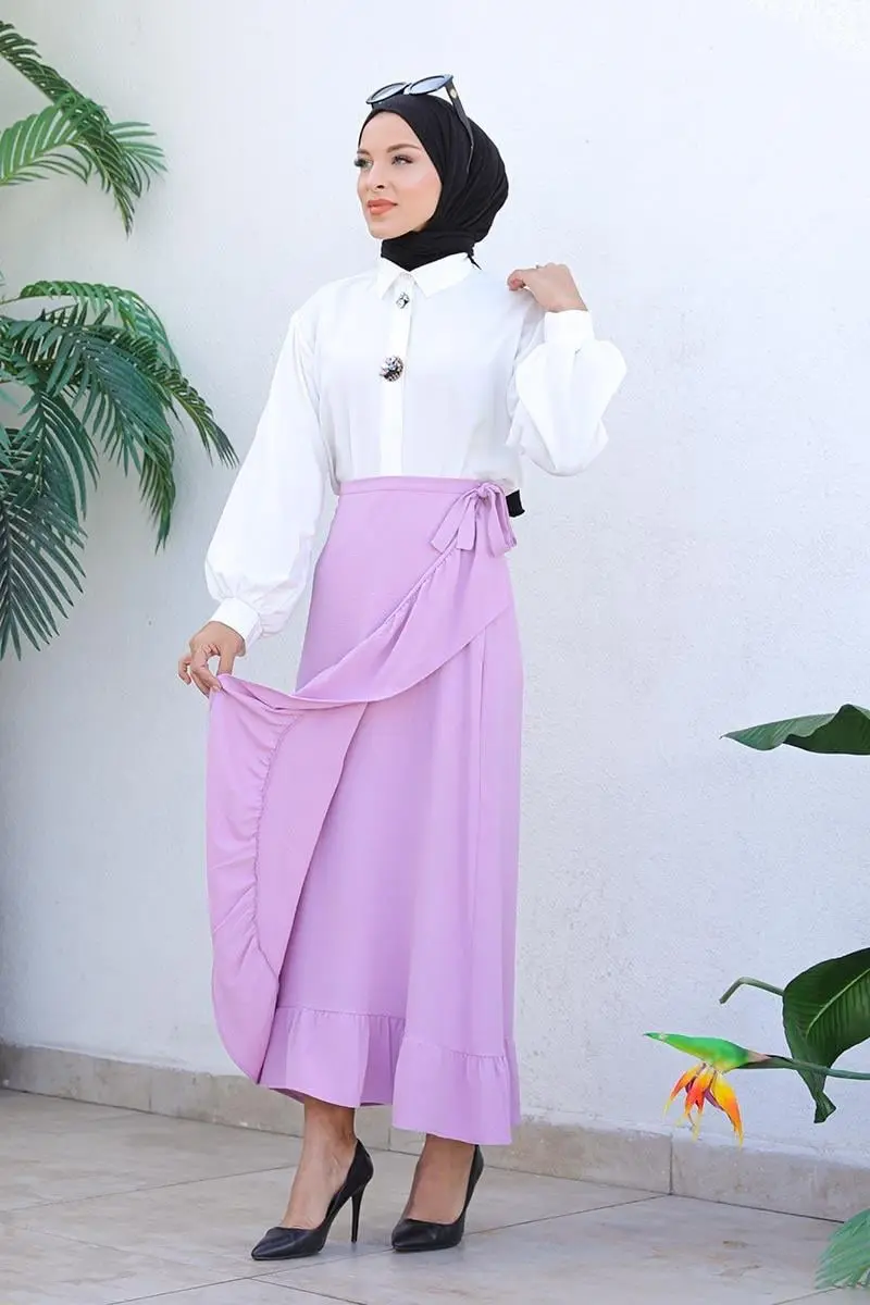 Ruffle Design Skirt-detail