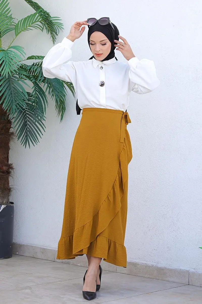 Ruffle Design Skirt-detail