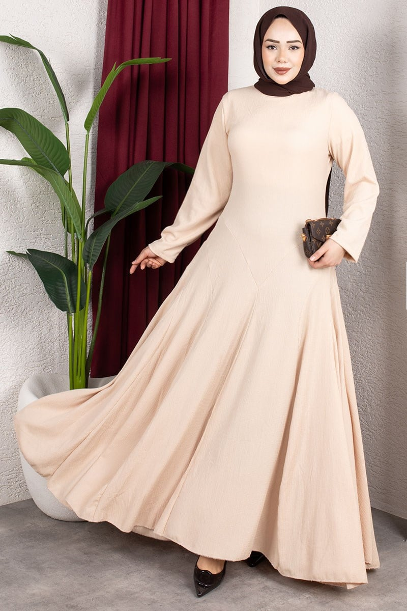 Ruffle Detailed Crepe Dress