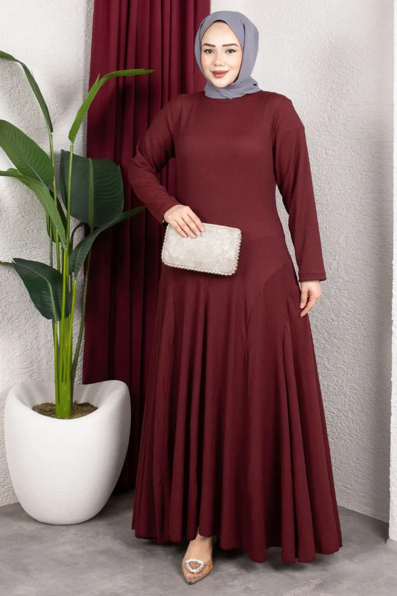 Ruffle Detailed Crepe Dress-detail