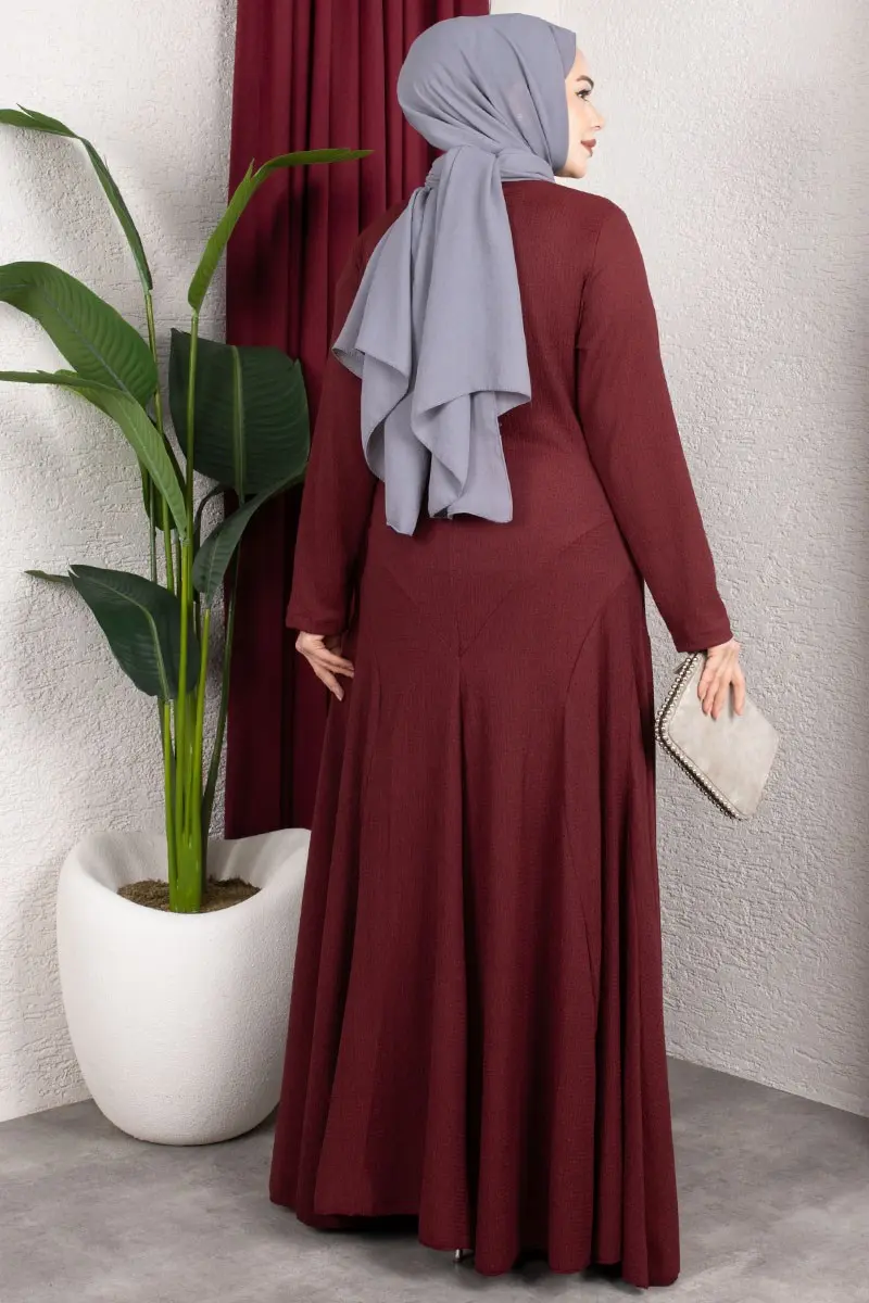 Ruffle Detailed Crepe Dress-detail