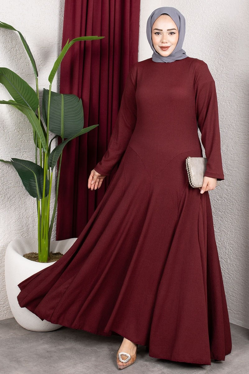 Ruffle Detailed Crepe Dress