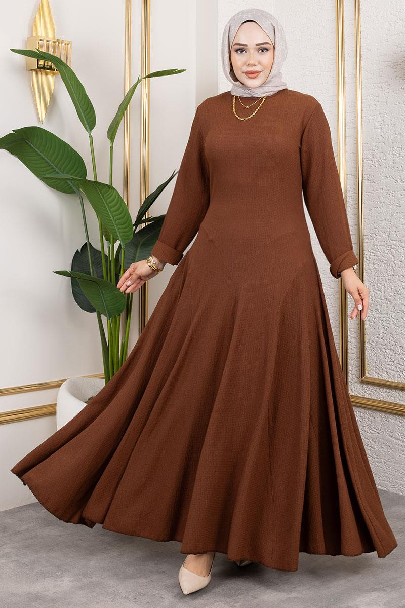 Ruffle Detailed Crepe Dress