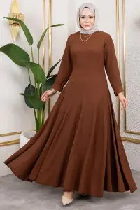 Ruffle Detailed Crepe Dress