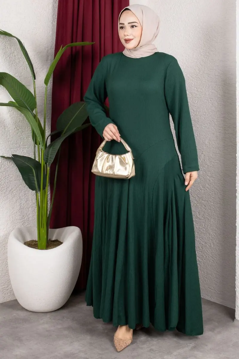 Ruffle Detailed Crepe Dress-detail