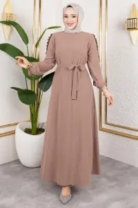 Ruffle Detailed Sleeve Dress