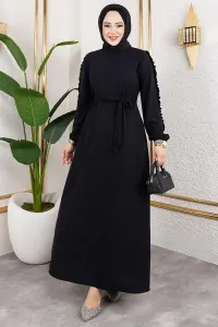 Ruffle Detailed Sleeve Dress