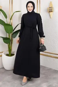 Ruffle Detailed Sleeve Dress