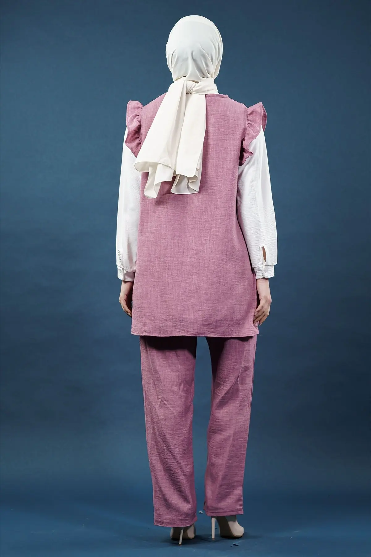 Ruffled Triple Linen Set-detail