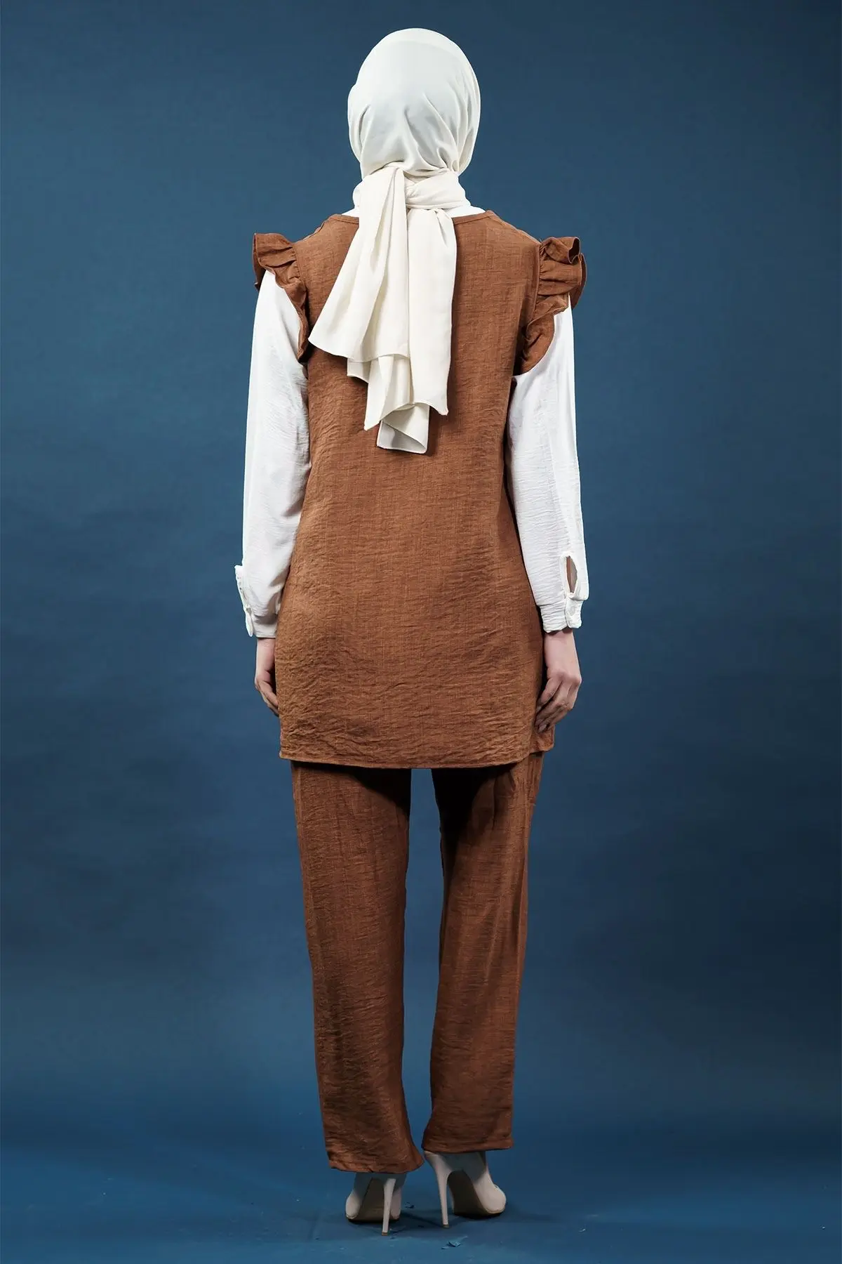 Ruffled Triple Linen Set-detail