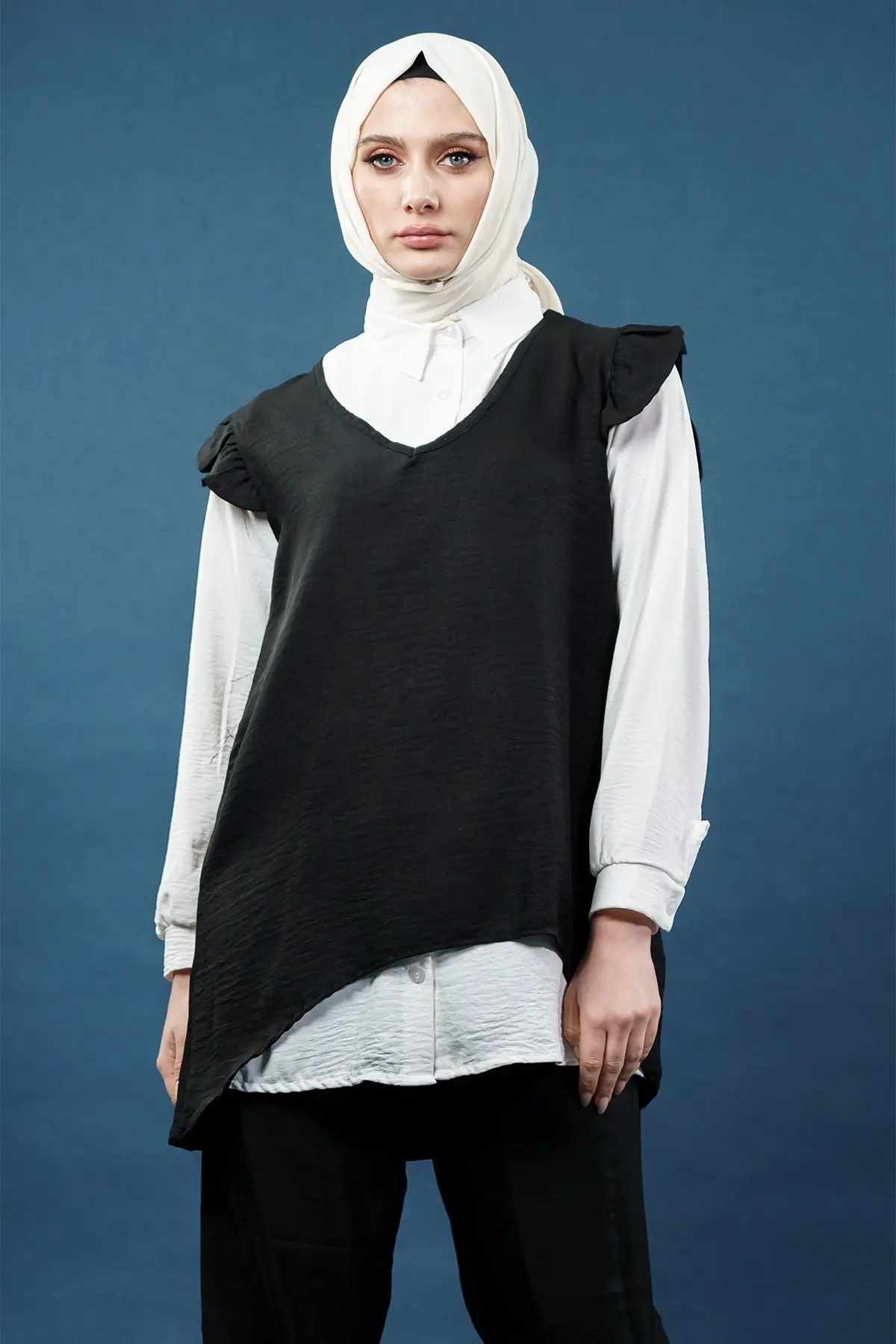 Ruffled Triple Linen Set-detail