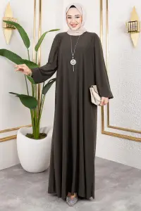 Sandy Dress With Necklace