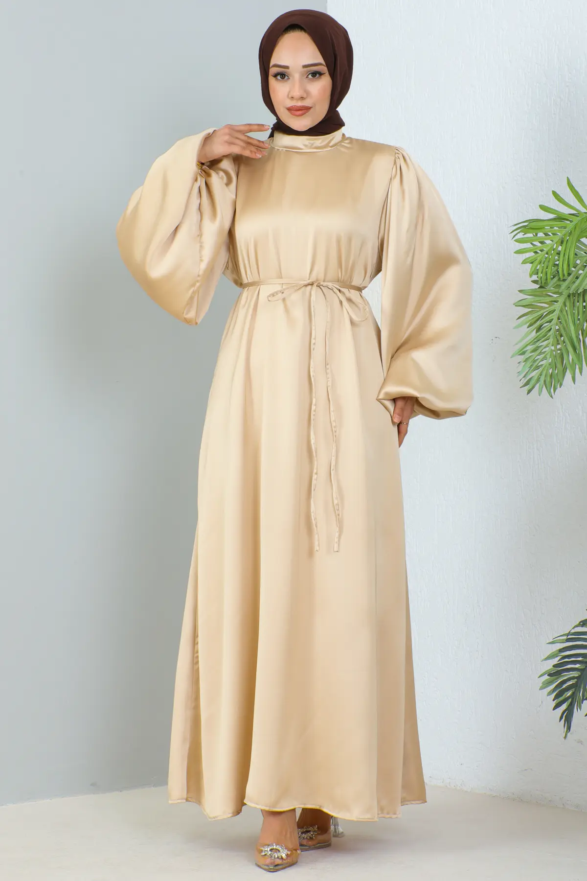 Satin Daily Dress-detail