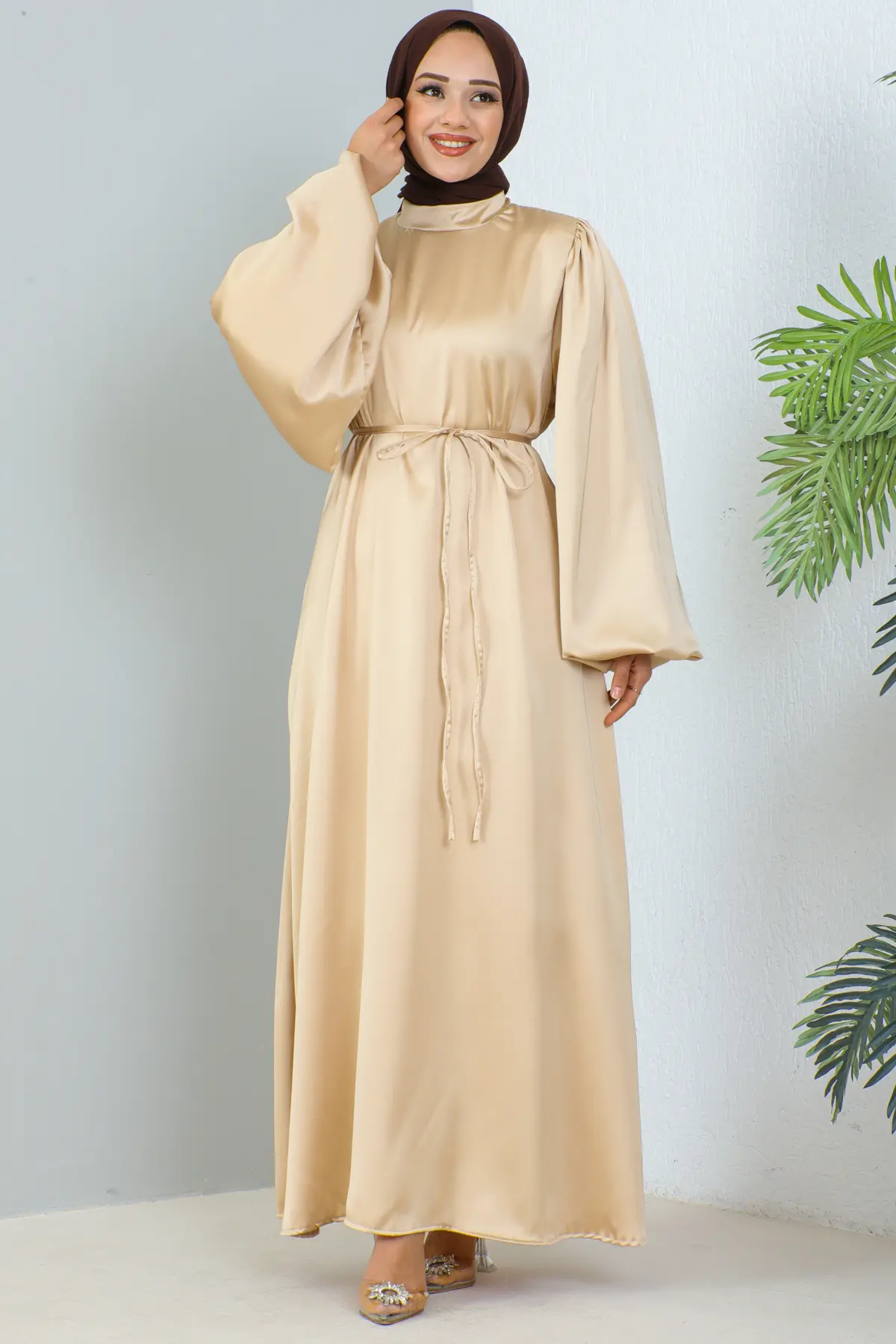 Satin Daily Dress-detail